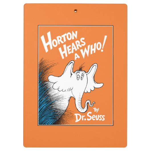 Dr. Seuss | Horton hört A Who the Book Klemmbrett (Rückseite)