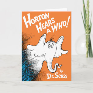 Dr. Seuss Horton hört ein Hu das Buch Karte