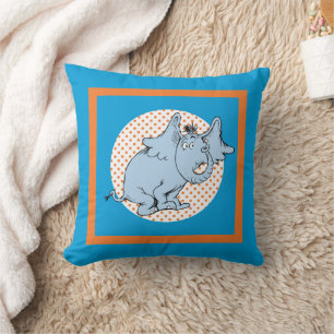 Dr. Seuss Horton Hört Ein Huu Orangefarbene Tupfen Kissen