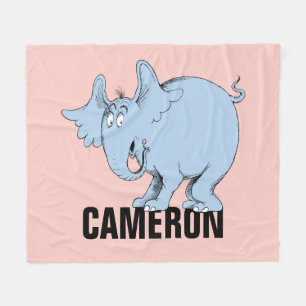 Dr. Seuss Horton hört ein Wer ist da Fleecedecke