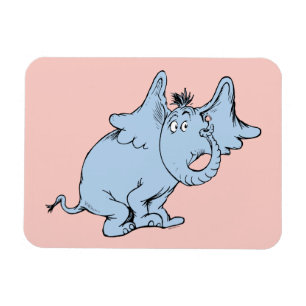 Dr. Seuss   Horton Seitenblick Magnet