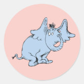 Dr. Seuss | Horton Side Look Runder Aufkleber (Vorderseite)