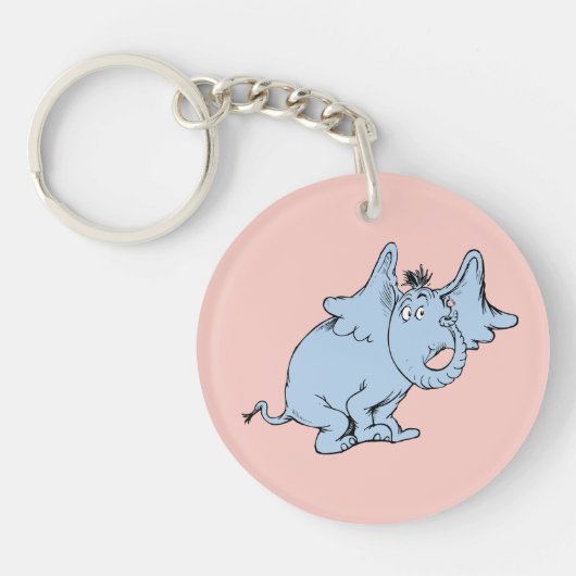 Dr. Seuss | Horton Side Look Schlüsselanhänger (Vorderseite)