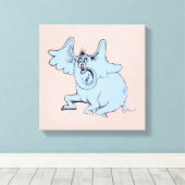 Dr. Seuss | Horton und der Speck von Staub Leinwanddruck (Insitu (Holzboden))