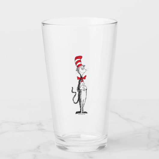 Dr. Seuss I Cat in the Hat Stehend Tall Glas (Vorderseite)
