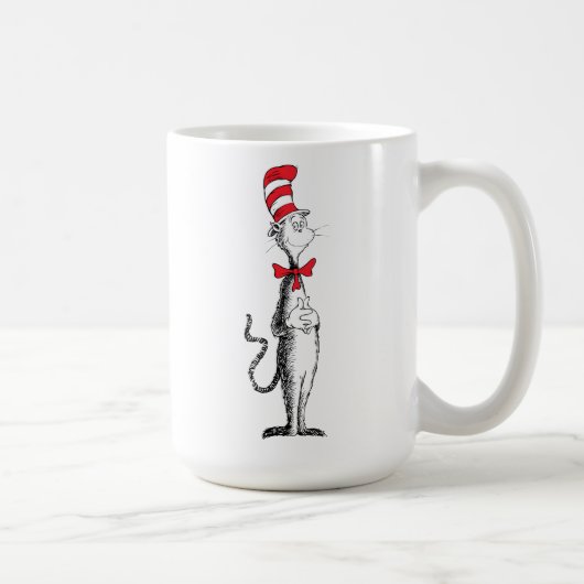 Dr. Seuss I Cat in the Hat Stehend Tall Kaffeetasse (Rechts)