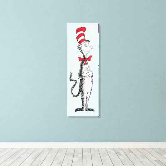 Dr. Seuss I Cat in the Hat Stehend Tall Leinwanddruck (Insitu (Holzboden))