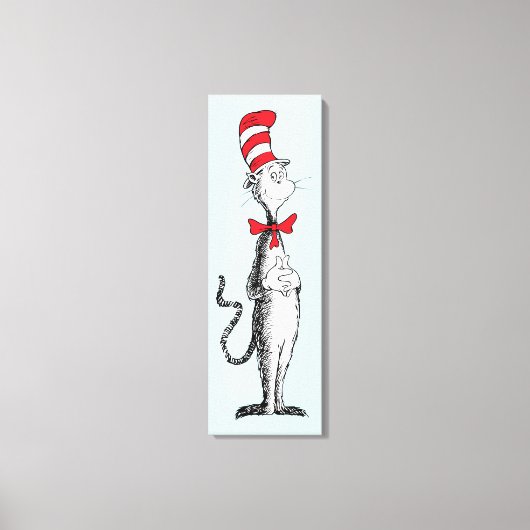 Dr. Seuss I Cat in the Hat Stehend Tall Leinwanddruck (Vorderseite)