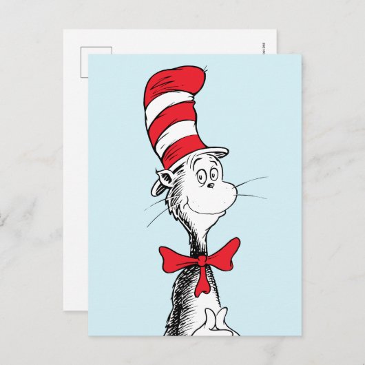 Dr. Seuss I Cat in the Hat Stehend Tall Postkarte (Vorne/Hinten)