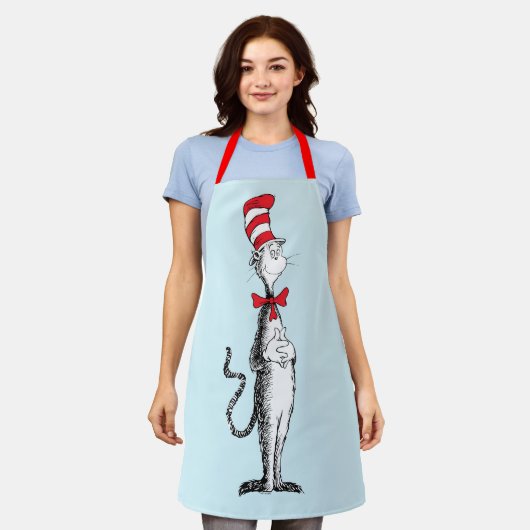 Dr. Seuss I Cat in the Hat Stehend Tall Schürze (Getragen)