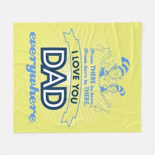 Dr. Seuss | I Liebe Sie Vater überall Fleecedecke (Vorderseite (Horizontal))