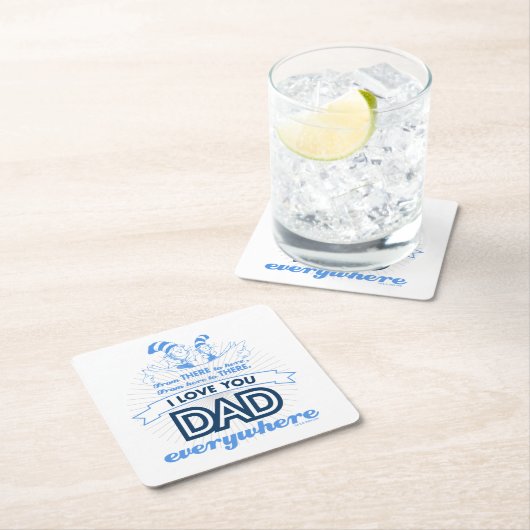 Dr. Seuss | I Liebe Sie Vater überall Rechteckiger Pappuntersetzer (Vor Ort)