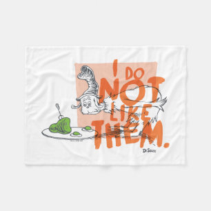 Dr. Seuss Ich-bin-ich "Ich mag sie nicht" Fleecedecke