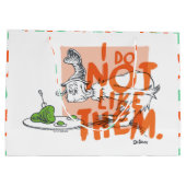 Dr. Seuss Ich-bin-ich "Ich mag sie nicht" Große Geschenktüte (Rückseite)
