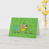 Dr. Seuss | Ich bin Sam. Sam bin ich. Karte (Gelbe Blume)