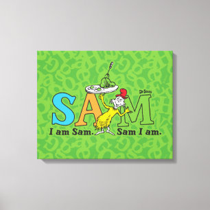 Dr. Seuss   Ich bin Sam. Sam bin ich. Leinwanddruck
