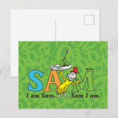 Dr. Seuss | Ich bin Sam. Sam bin ich. Postkarte (Vorne/Hinten)