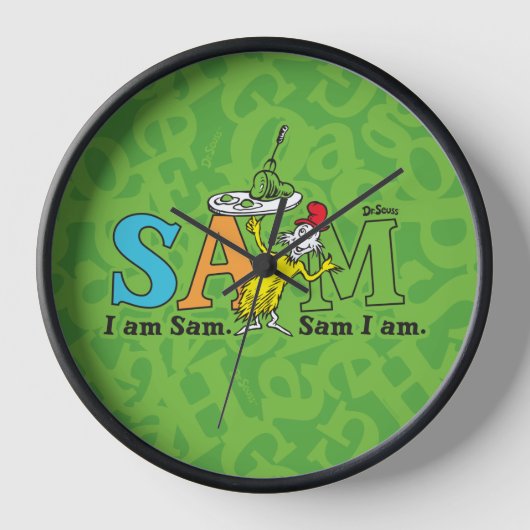 Dr. Seuss | Ich bin Sam. Sam bin ich. Uhr (Vorderseite)