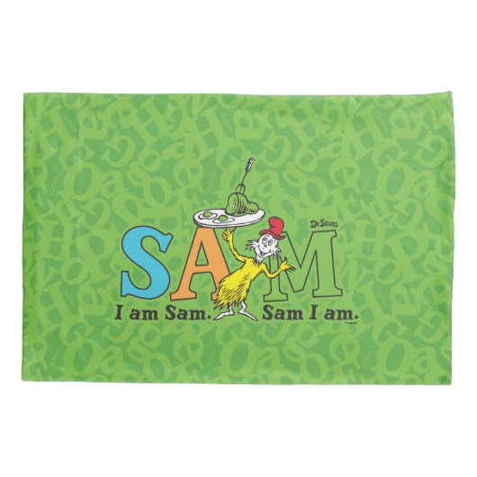 Dr. Seuss | Ich bin Sam. Sam I. Kissenbezug (Rückseite-Links)