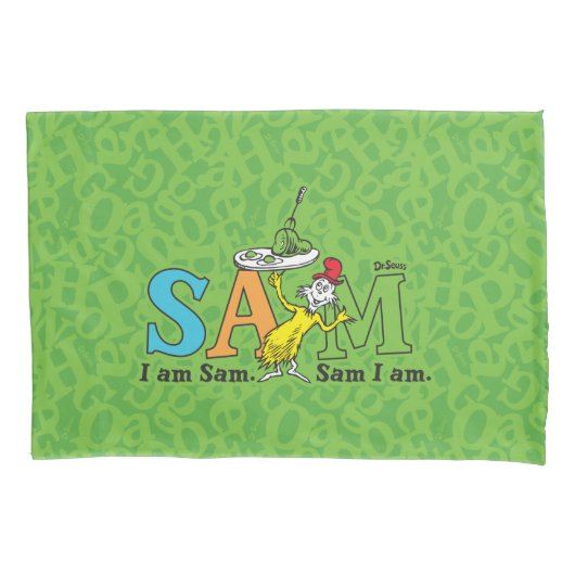 Dr. Seuss | Ich bin Sam. Sam I. Kissenbezug (Vorderseite-Links)