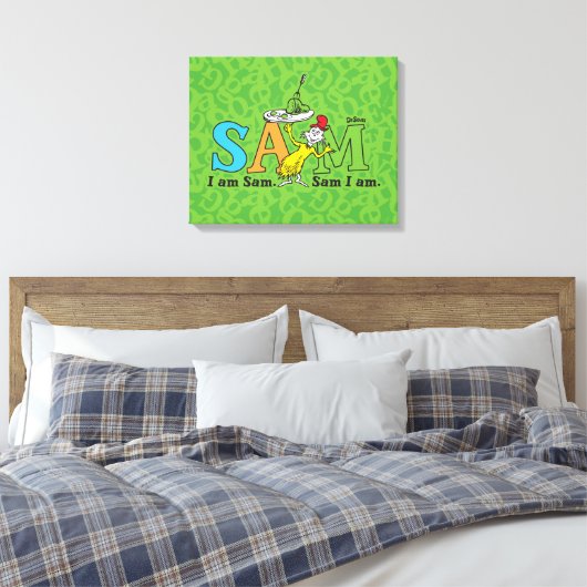 Dr. Seuss | Ich bin Sam. Sam I. Leinwanddruck (Insitu (Schlafzimmer))
