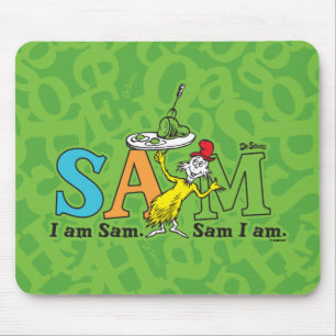 Dr. Seuss   Ich bin Sam. Sam I. Mousepad