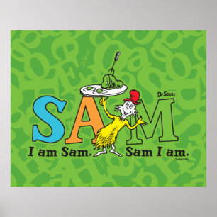 Dr. Seuss   Ich bin Sam. Sam I. Poster