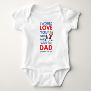 Dr. Seuss   Ich liebe dich Papa so sehr, weißt du Baby Strampler