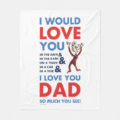 Dr. Seuss | Ich Liebe Sie Vater so viel Sie sehen Fleecedecke (Vorderseite)