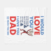 Dr. Seuss | Ich Liebe Sie Vater so viel Sie sehen Fleecedecke (Vorderseite (Horizontal))