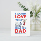 Dr. Seuss | Ich Liebe Sie Vater so viel Sie sehen Postkarte (Stehend Vorderseite)