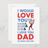 Dr. Seuss | Ich Liebe Sie Vater so viel Sie sehen Postkarte (Vorne/Hinten)