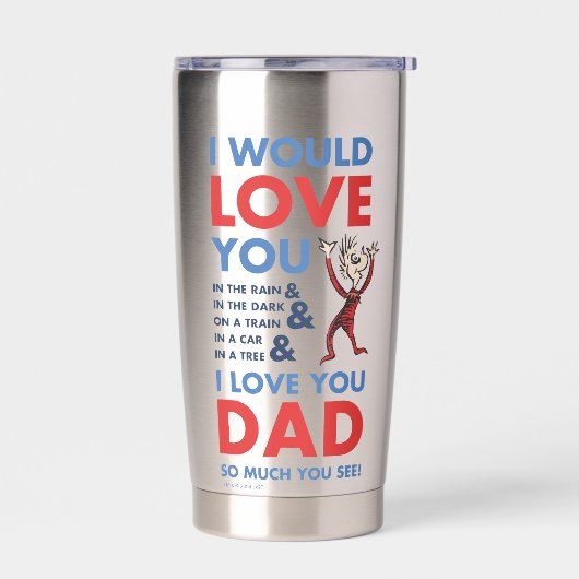 Dr. Seuss | Ich Liebe Sie Vater so viel Sie sehen Thermobecher (Links)