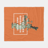 Dr. Seuss | Ich mag grüne Eier und Schinken. Fleecedecke (Vorderseite (Horizontal))