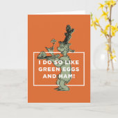 Dr. Seuss | Ich mag grüne Eier und Schinken. Karte (Gelbe Blume)