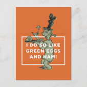 Dr. Seuss | Ich mag grüne Eier und Schinken. Postkarte (Vorderseite)