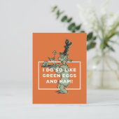 Dr. Seuss | Ich mag grüne Eier und Schinken. Postkarte (Stehend Vorderseite)