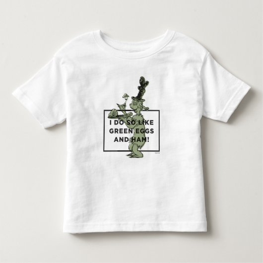 Dr. Seuss| Ich mag Grüneier und Haseneier Kleinkind T-shirt (Vorderseite)