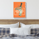 Dr. Seuss| Ich mag Grüneier und Haseneier Leinwanddruck (Insitu (Schlafzimmer))
