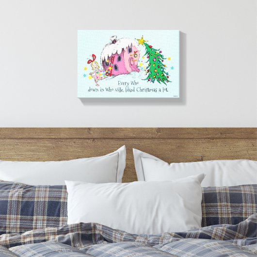 Dr. Seuss | Jeder in Who in Who-ville Leinwanddruck (Insitu (Schlafzimmer))