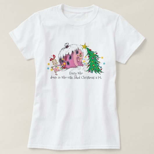 Dr. Seuss | Jeder in Who-ville, der Christma mocht T-Shirt (Design vorne)