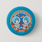 Dr. Seuss | Kaddet One Cadet Two Space Explorer Button (Vorderseite)