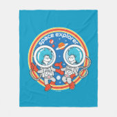 Dr. Seuss | Kaddet One Cadet Two Space Explorer Fleecedecke (Vorderseite)