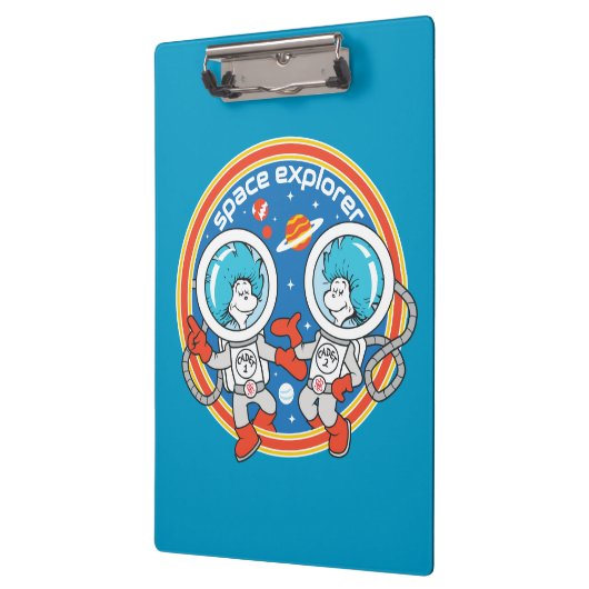 Dr. Seuss | Kaddet One Cadet Two Space Explorer Klemmbrett (Links)