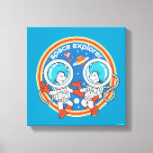 Dr. Seuss | Kaddet One Cadet Two Space Explorer Leinwanddruck (Vorderseite)