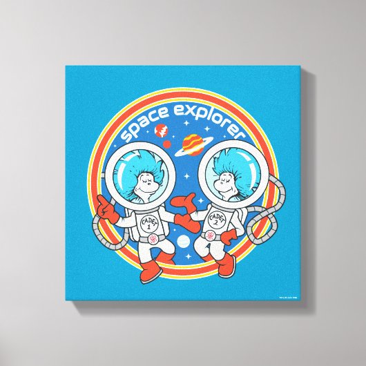 Dr. Seuss | Kaddet One Cadet Two Space Explorer Leinwanddruck (Vorderseite)
