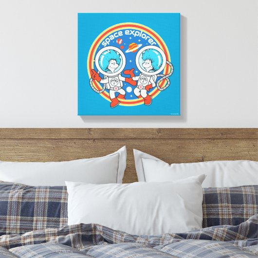 Dr. Seuss | Kaddet One Cadet Two Space Explorer Leinwanddruck (Insitu (Schlafzimmer))