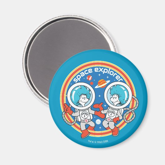 Dr. Seuss | Kaddet One Cadet Two Space Explorer Magnet (Vorderseite/Rückseite)