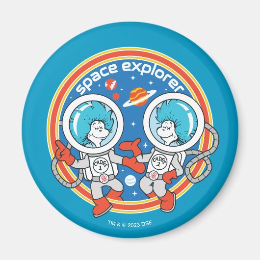 Dr. Seuss | Kaddet One Cadet Two Space Explorer Magnet (Vorne)