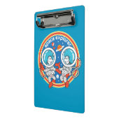 Dr. Seuss | Kaddet One Cadet Two Space Explorer Mini Klemmbrett (Gewinkelt2)